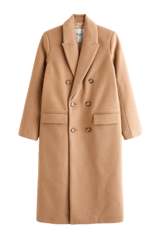 Abercrombie & Fitch Wool-Blend Double-Breasted Coat (Was $220) 