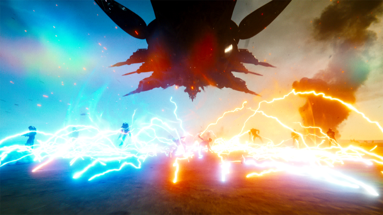 The Flash lightning in The Flash