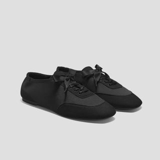 VIVAIA, Cristina Lace-Up Derby Flats in Black