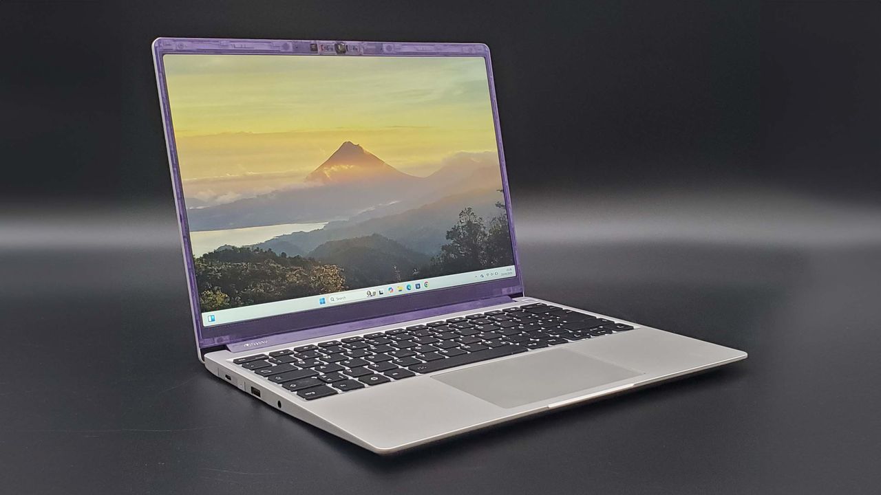 Framework 13 laptop on a dark grey background
