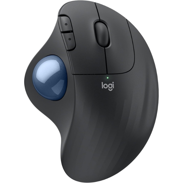 A Logitech Ergo M575S Wireless Trackball Mouse