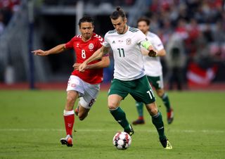 Gareth Bale also captained Wales against Denmark
