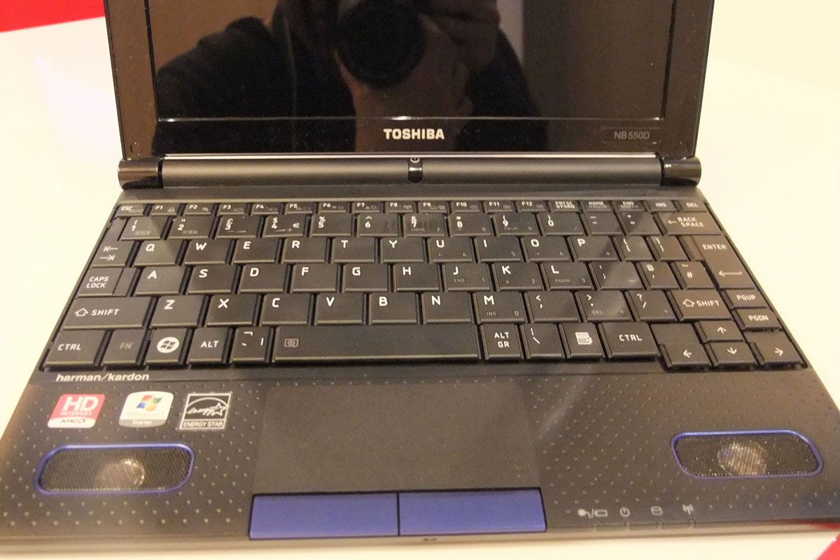 The keyboard of the Toshiba NB500D