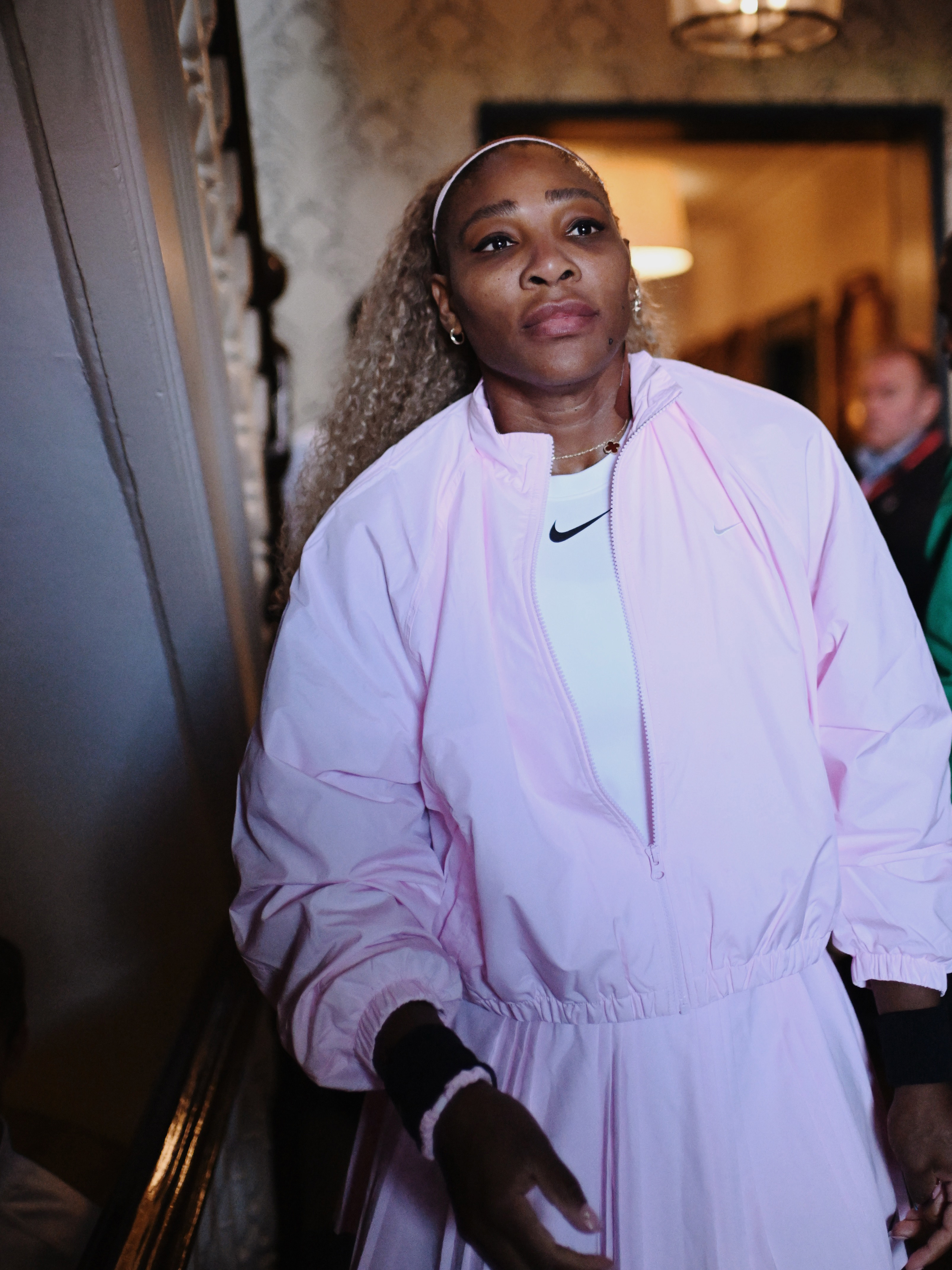 Serena Williams played at the HSBC WTA tennis Championships in London, wearing the peony pink color trend