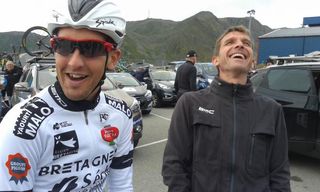 Kevin and Yvon Ledanois at the Arctic Race