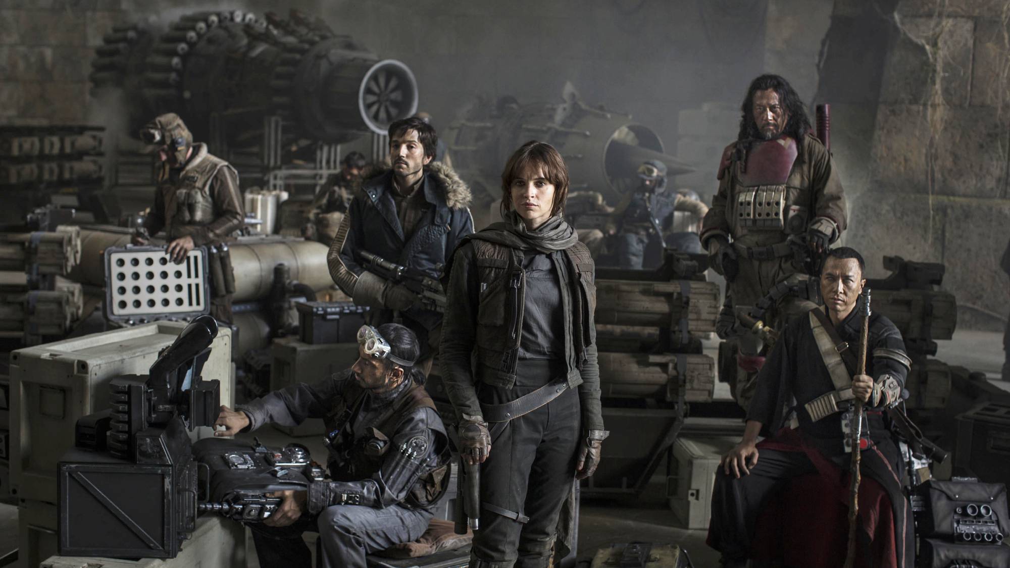Riz Ahmed, Diego Luna, Felicity Jones, Jiang Wen and Donnie Yen in 