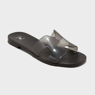 Shade & Shore, Women's Bonnie Jelly Slide Sandals - Shade & Shore™ Black 9