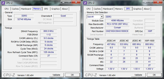 CPU-Z Memory Information Tabs, courtesy of user jaquith