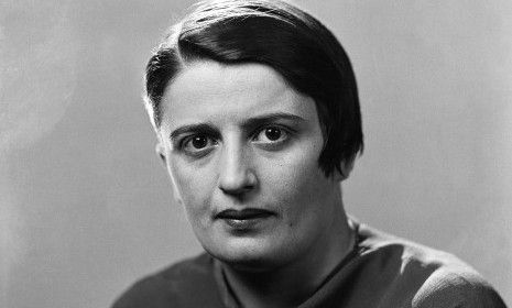 Novelist Ayn Rand.