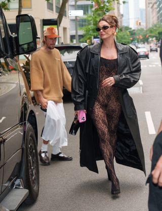 Hailey Bieber are seen on June 22, 2024 in New York City.