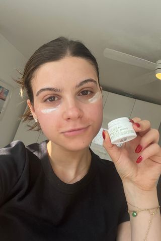 Danielle Cohen with the Kiehl's Creamy Avocado Eye Cream