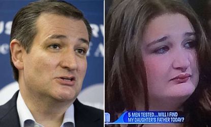 Ted Cruz and his unnamed doppelgänger.