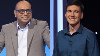 Yogesh Raut and James Holzhauer on Jeopardy! Masters.