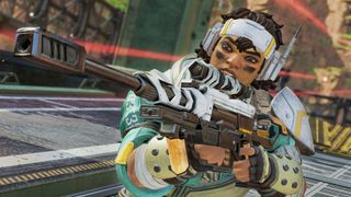 Best Free Steam Games – Apex Legends – Vantage from Apex peers down the scope of her sniper rifle.