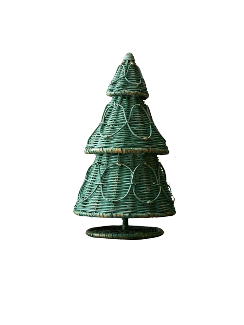Wicker Christmas Tree