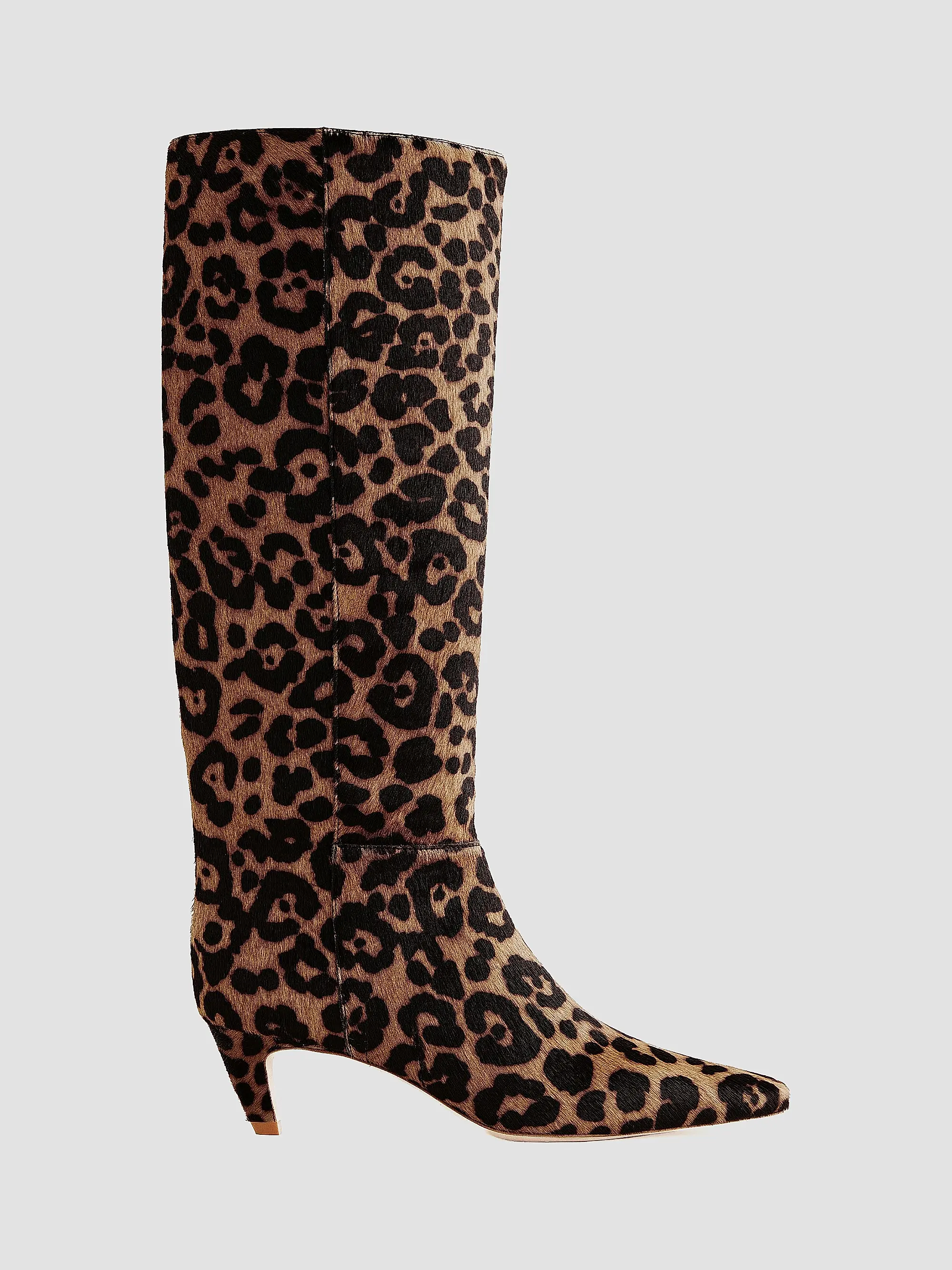 Remy 50mm Leopard-Print Leather Knee-High Boots