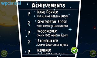 Angry Birds Space Achievements Working Properly