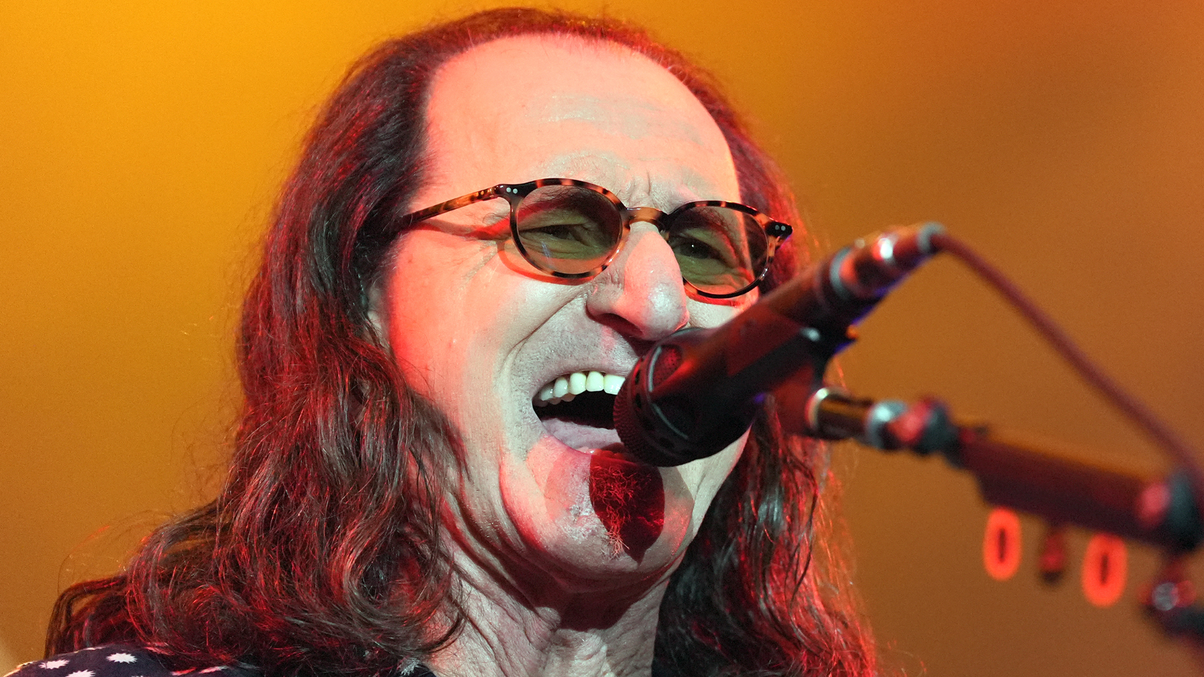 Geddy Lee of band Rush sings at the KIA Forum on Sunday, June 7, 2026