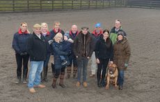 Team Wood from left: Dawn Morris, Martin Wood, Abby Spencer, Kelly Thackwroy, Sandra Wood with Freddie, Nigel Hollings, Tommy Wood, Jack Cochrane, Michaela Wood with Bentley, Mike Holmes, Bridget Millington