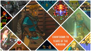 Countdown to The Legend of Zelda tears of the kingdom asset showing multiple games in the Zelda franchise