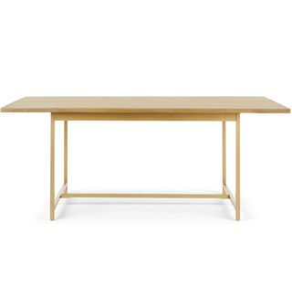 Aphra table in light mango wood, £449, Made.com