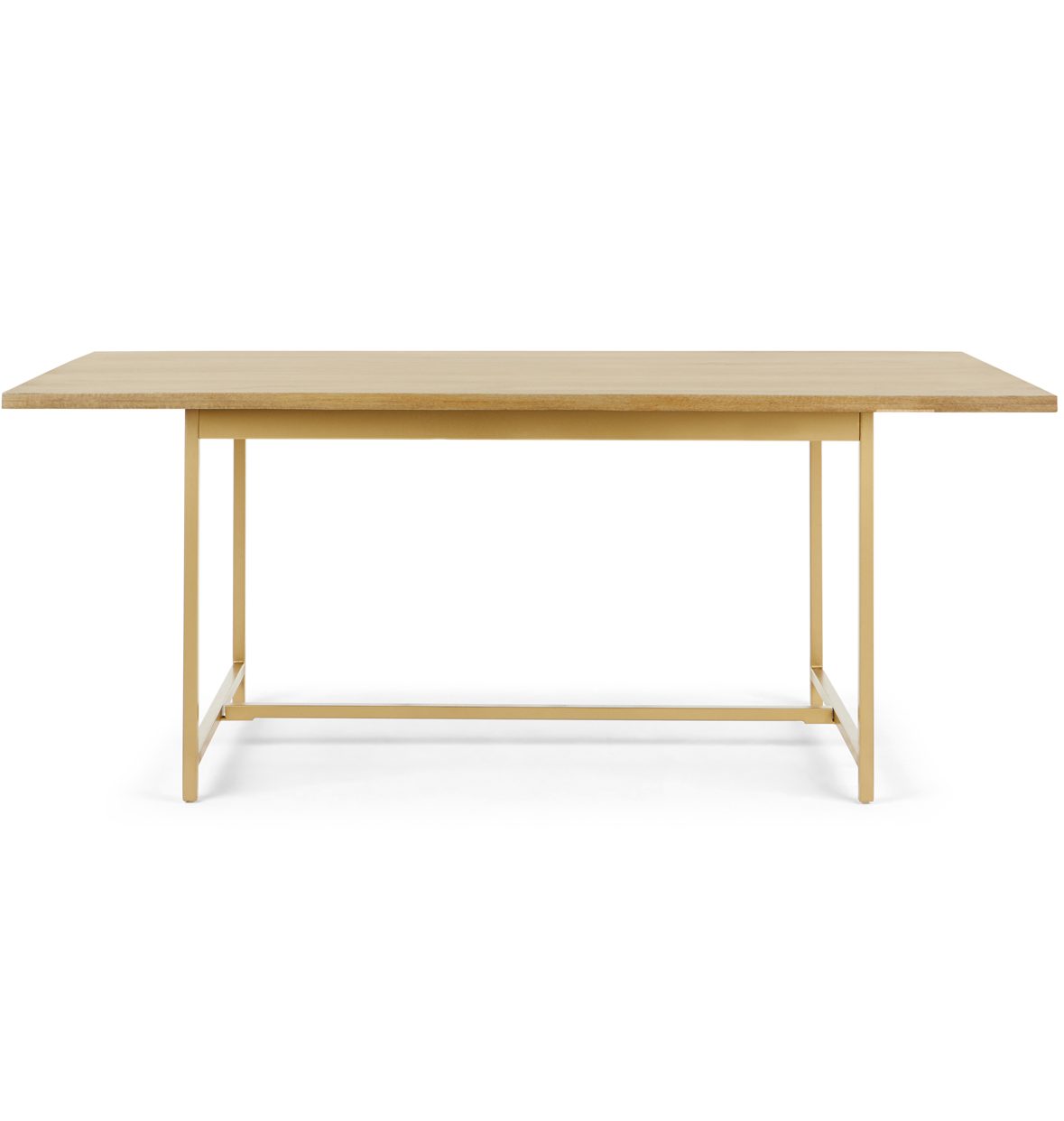 Aphra table in light mango wood, £449, Made.com