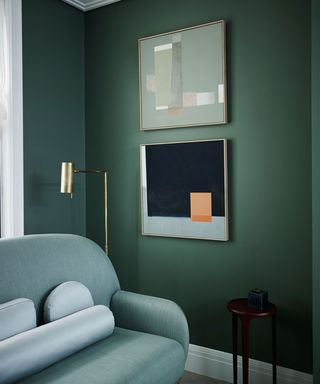 Family room paint ideas with green