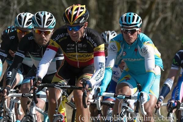 Stijn Devolder, the Belgian champion in the bunch.