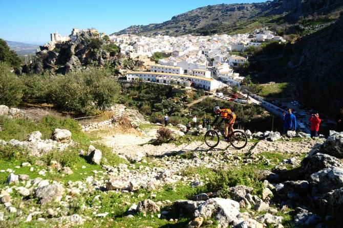 Stunning scenery during stage 3 at the Andalucia Bike Race.