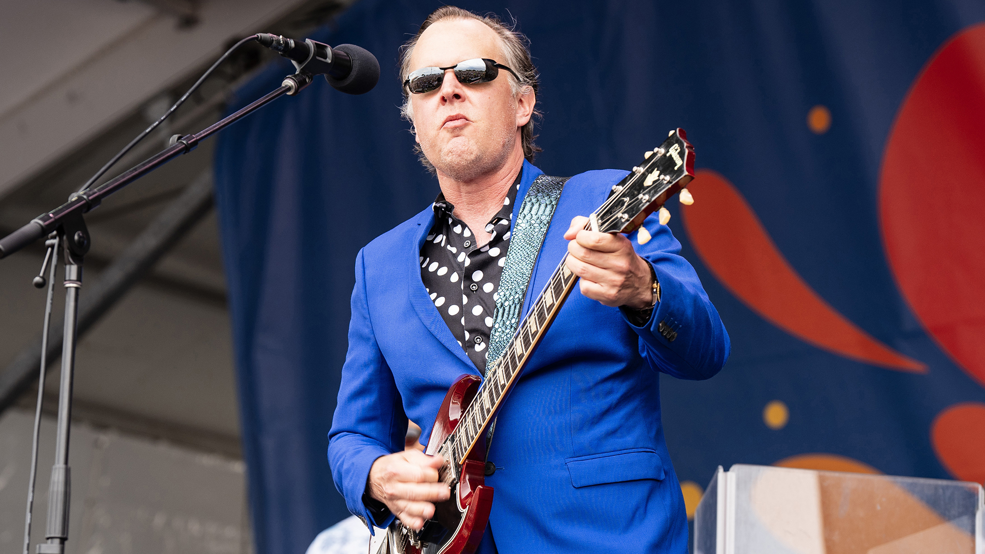 Joe Bonamassa performs on Day 8 of 2024 New Orleans Jazz &amp;amp; Heritage Festival at Fair Grounds Race Course on May 05, 2024 in New Orleans, Louisiana.