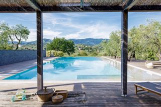 outdoor pool with view