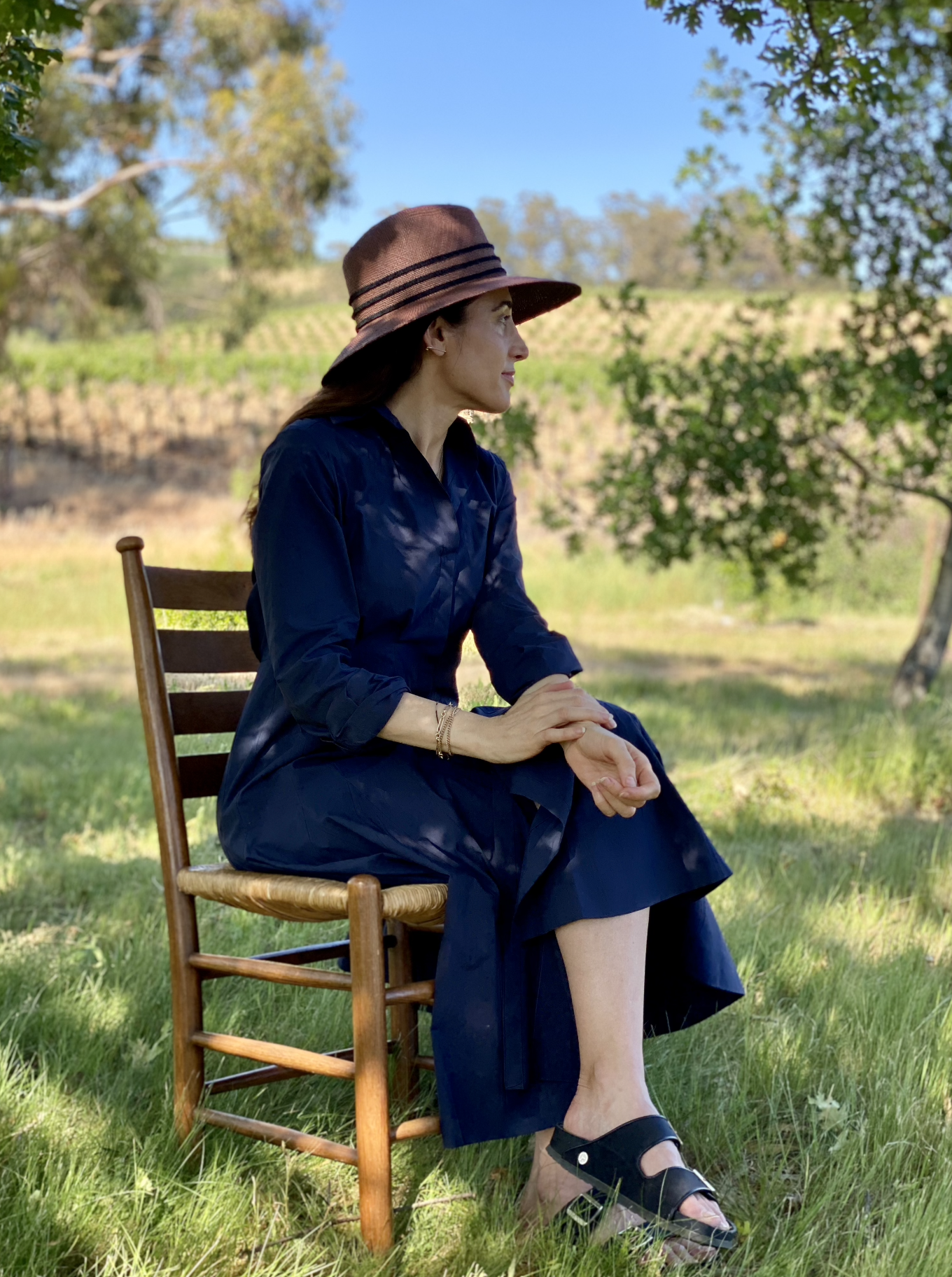 April Garguilo in her garden in Napa