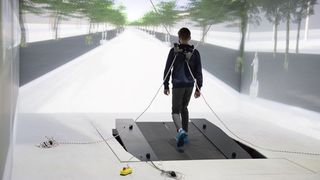 A new mobile treadmill from VR specialists ST Engineering Antycip upgrades a VR CAVE.