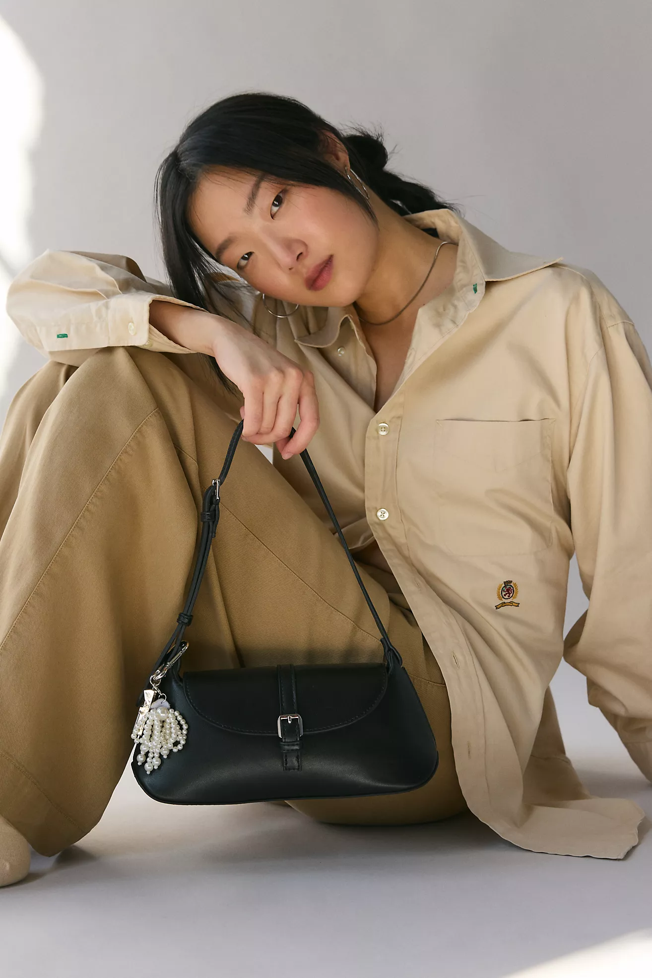 Kimchi Blue August Faux Leather Shoulder Bag