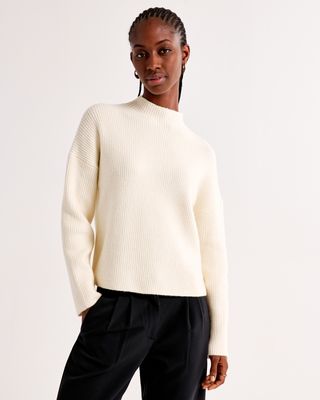 abercrombie, Easy Funnel Neck Sweater