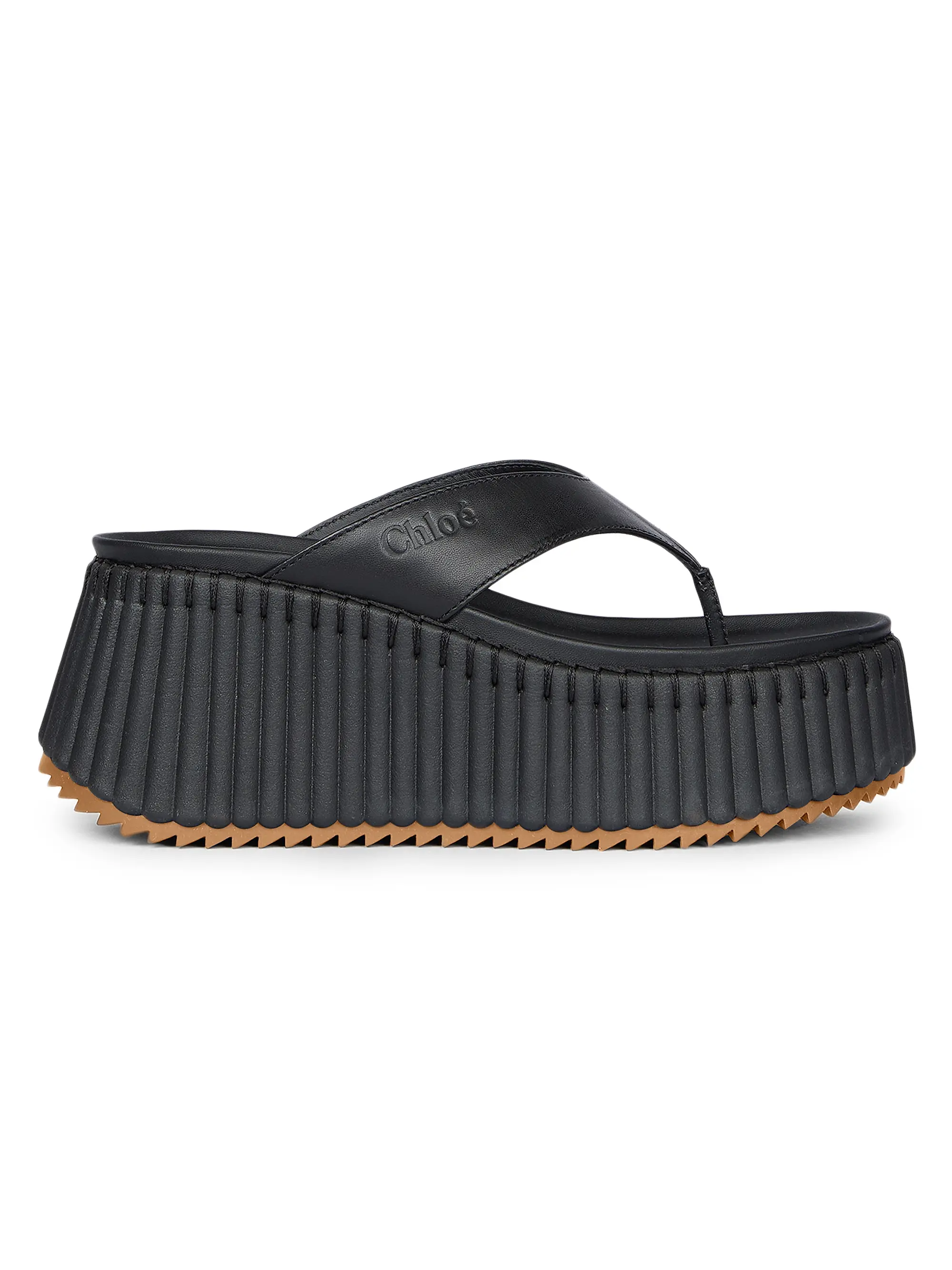 Nama Leather Wedge Sandals