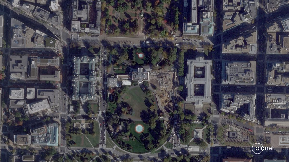 Satellite photos show White House East Wing demolished to make way for Trump ballroom