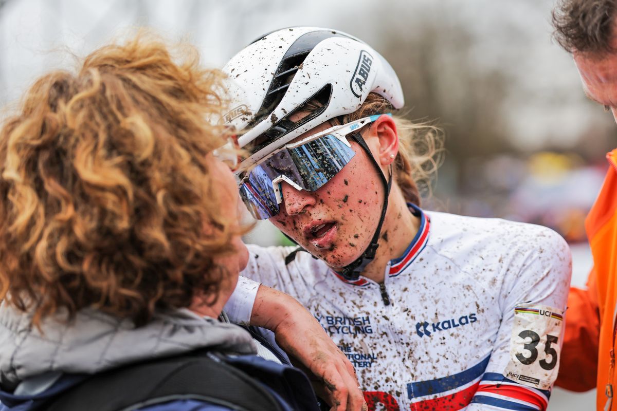 Cat Ferguson was disappointed to miss out on the world title in the Junior women's cyclocross World Championships