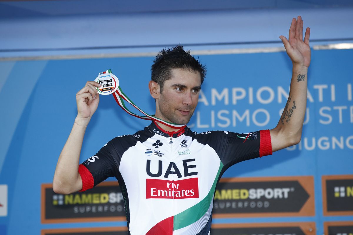 Diego Ulissi finished second at Italian nationals