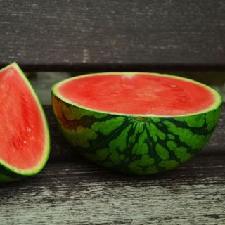 Climate change fruits: a watermelon plant