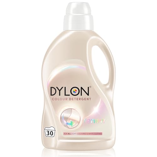 Dylon Light and White Detergent (30 Wl), Liquid Laundry Detergent for All Light-Coloured and White Clothes, Washing Detergent to Protect All Light Colours and Renew Fibres