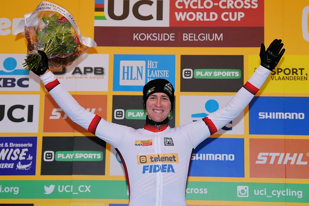 Toon Aerts continues to lead the World Cup series after the Koksijde round