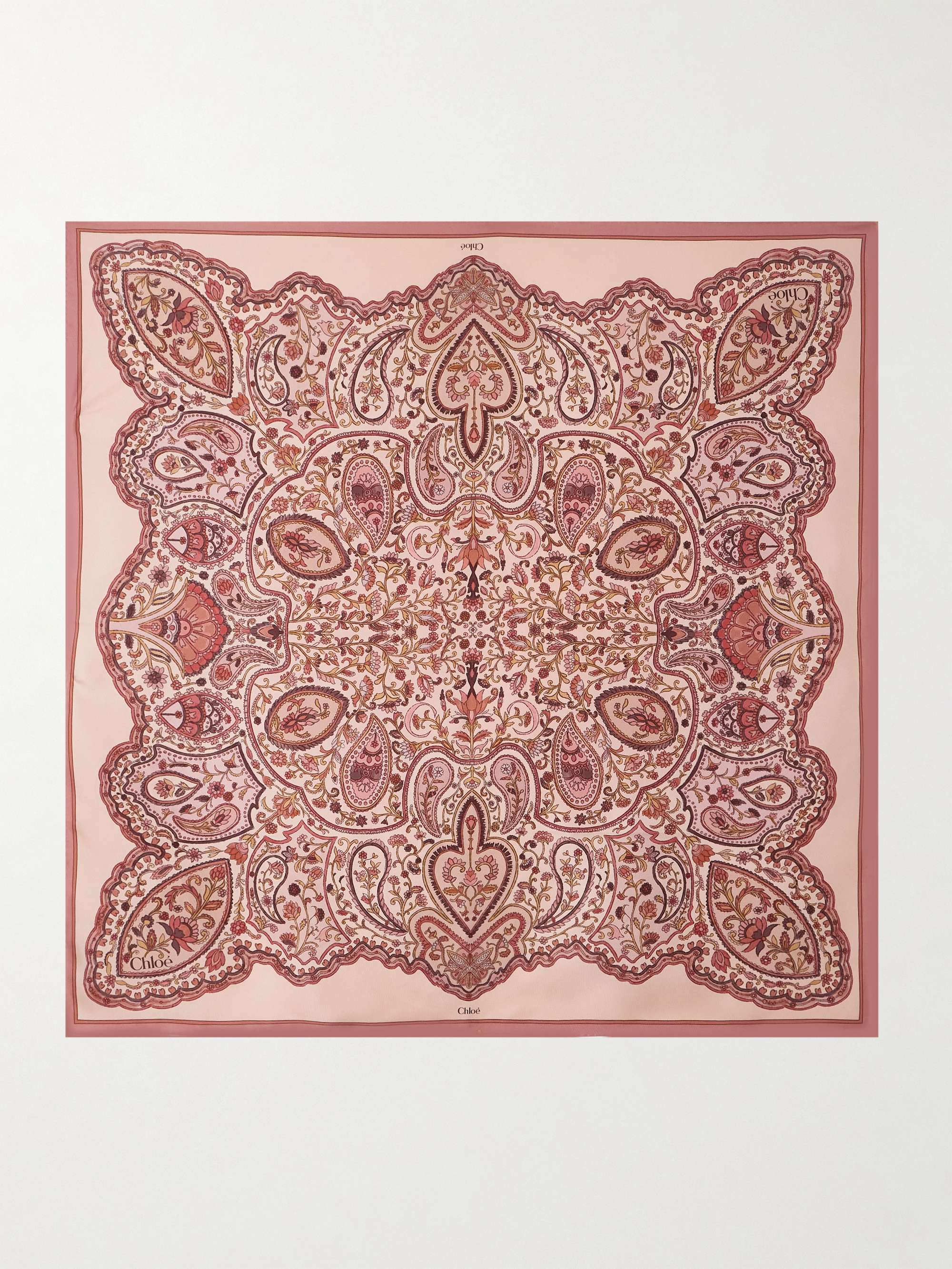 Paisley-Print Silk-Twill Scarf