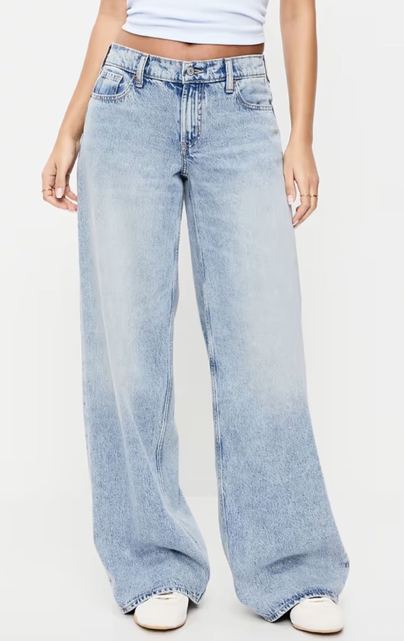 Old Navy, Low-Rise Baggy Wide-Leg Jeans