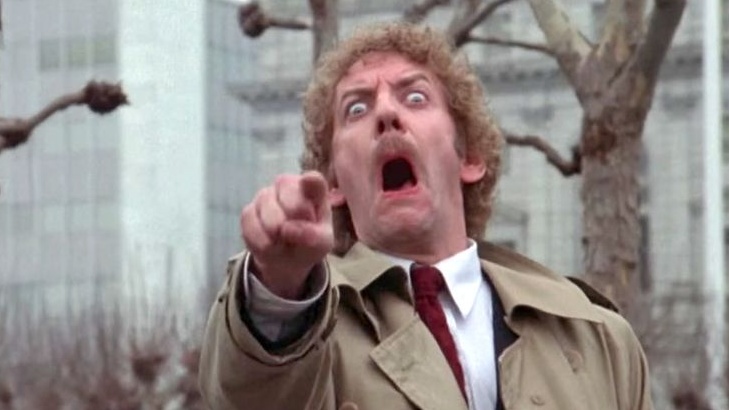 Donald Sutherland in Invasion of the body snatchers
