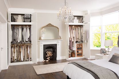 bedroom ideas for couples with built in wardrobes