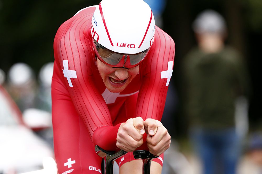 Stefan Kung (Groupama-FDJ) during the BinckBank Tour stage 6 time trial