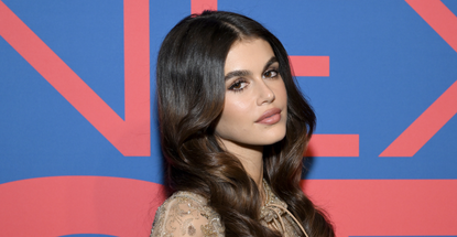 Kaia Gerber's Low-Rise Jeans and Eyelet Top Are a Perfect Thanksgiving