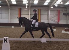 Chloe Vell competing at Addington