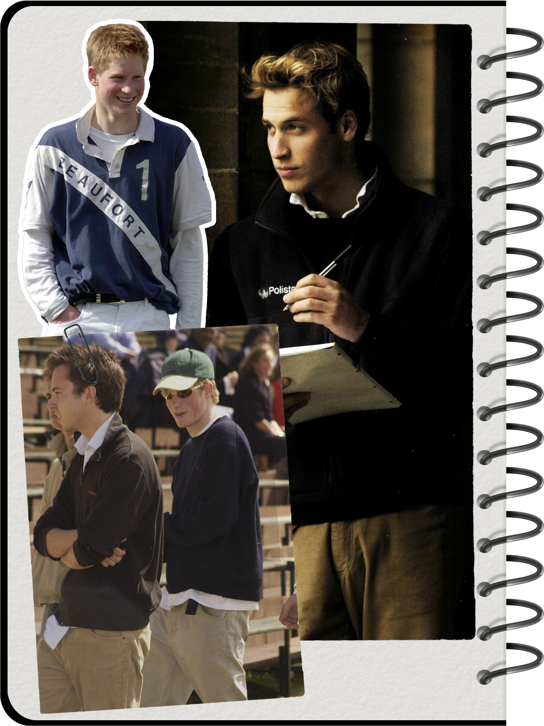 An image of preppy fashion, as seen on Prince William and Prince Harry.